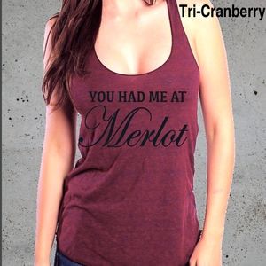You Had Me At Merlot American Apparel Tank Top